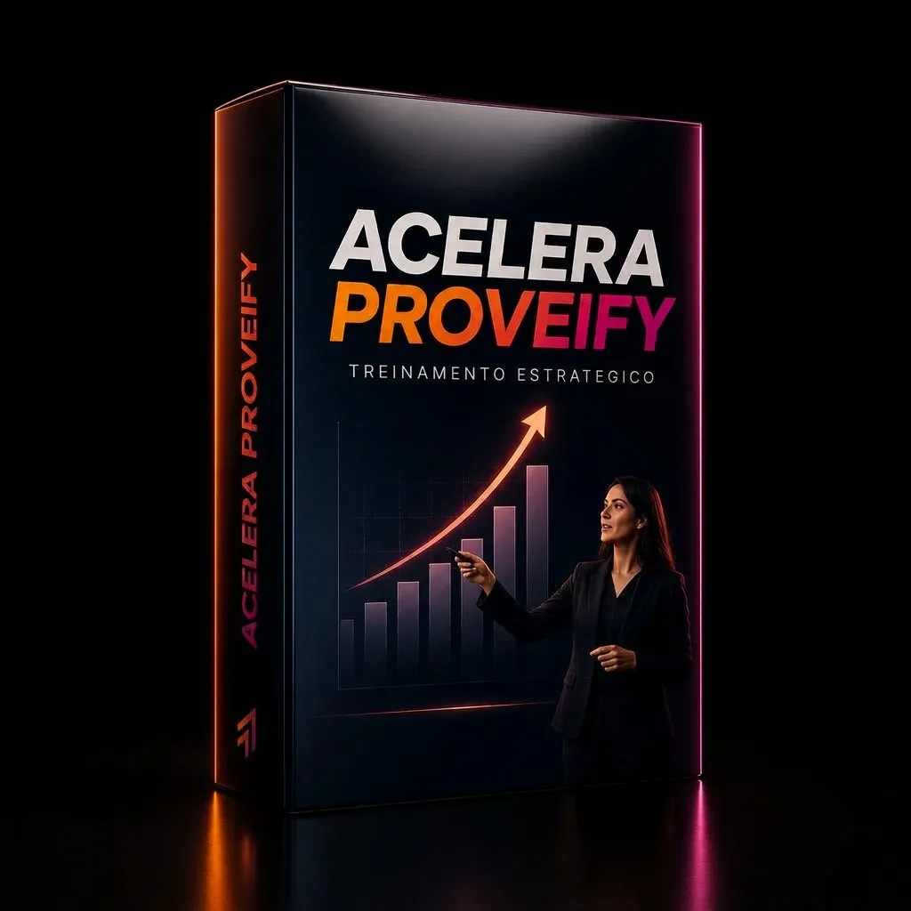Mockup do material Acelera ProveiFy, treinamento estratégico de vendas